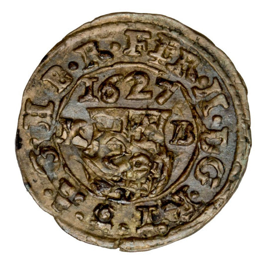Denier 1627 Ferdinand II Habsbourg Hongrie Kremnica