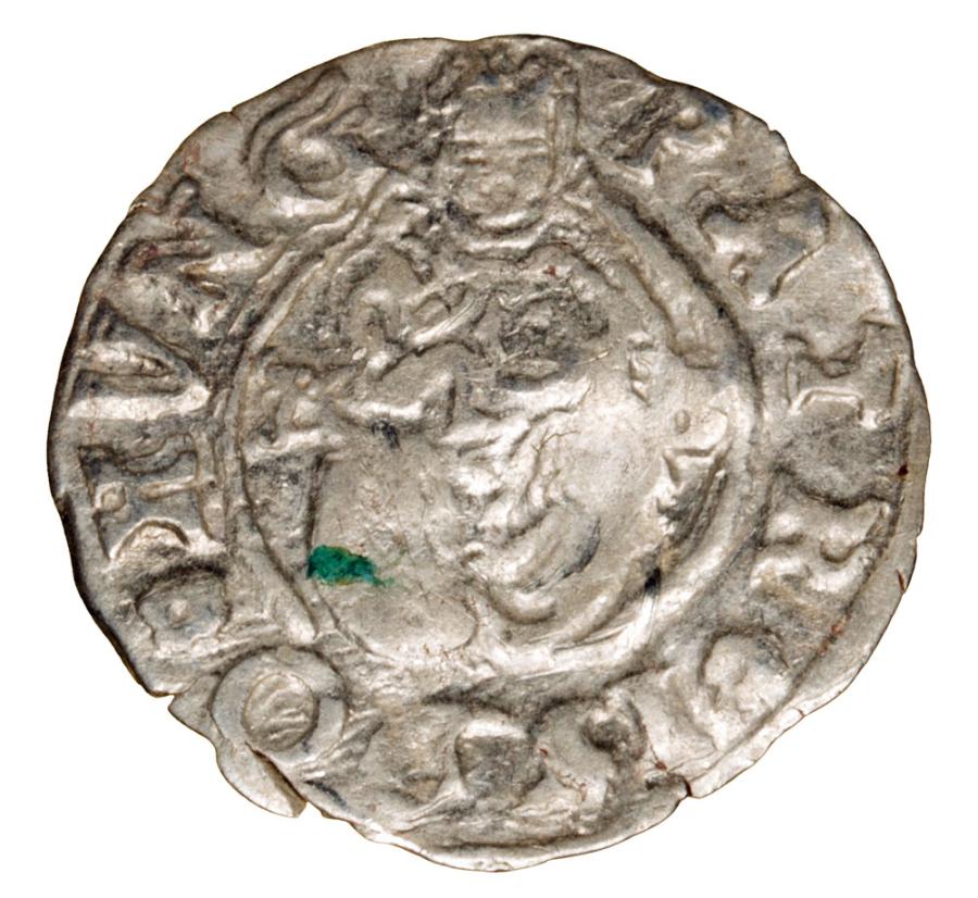 Denier 1590 Rodolphe II Habsbourg Hongrie Kremnica