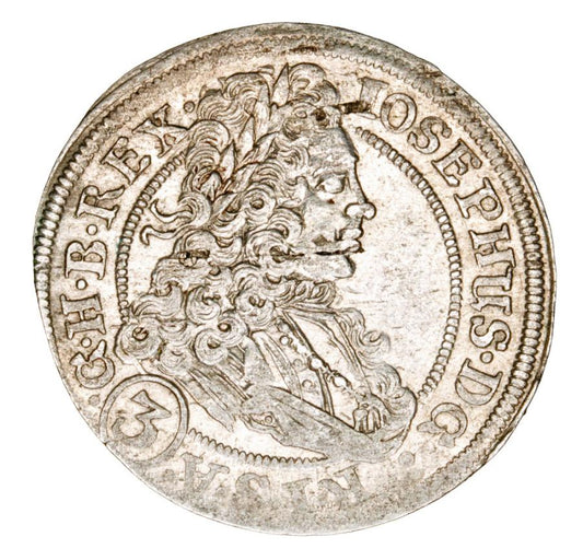 3 kreuzer 1707 Joseph Ier de Habsbourg Silésie Brzeg