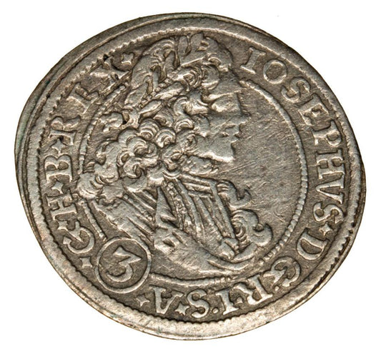 3 kreuzer 1711 Joseph Ier de Habsbourg Silésie Brzeg