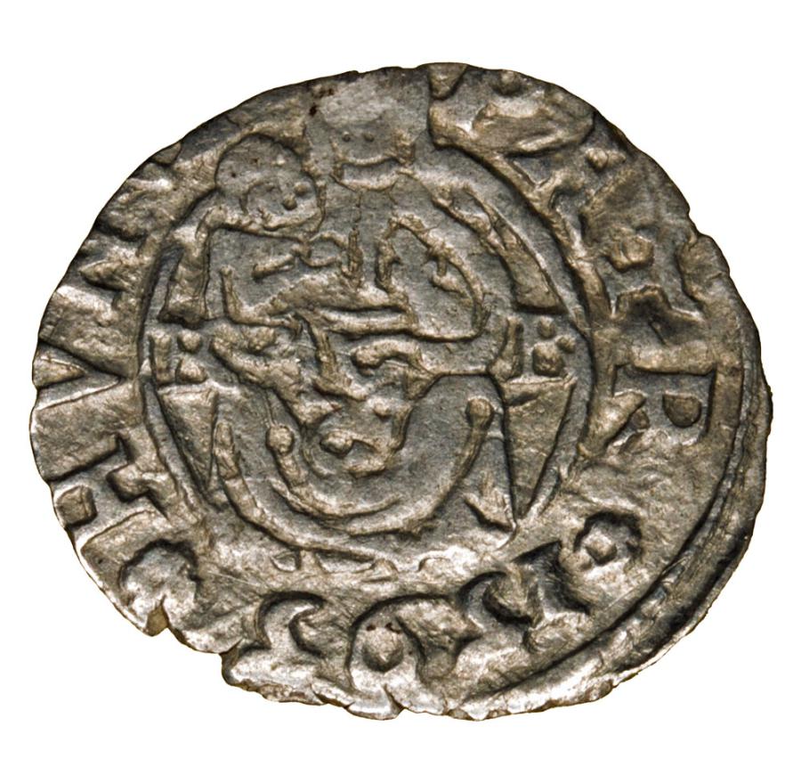Denier 1595 Rodolphe II Habsbourg Hongrie Kremnica