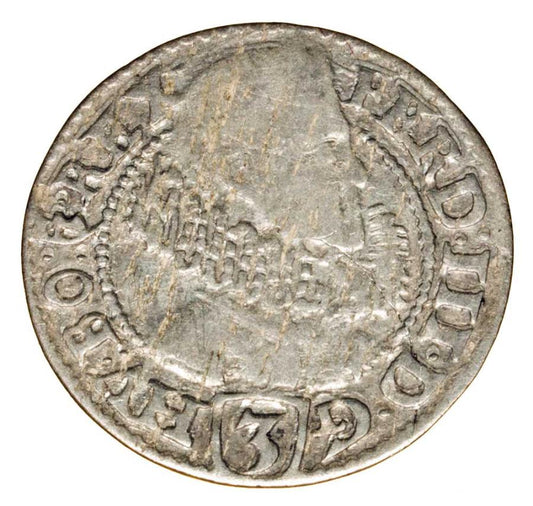 3 krajcary 1630 Ferdinand III Habsbourg Silésie Kłodzko