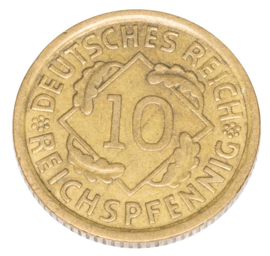 10 reichspfennig 1936 Allemagne Muldenhutten E