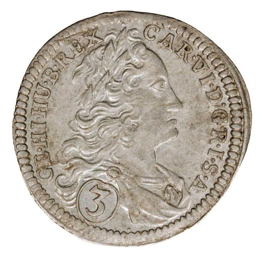 3 kreuzer 1730 Charles VI Habsbourg Silésie Wrocław