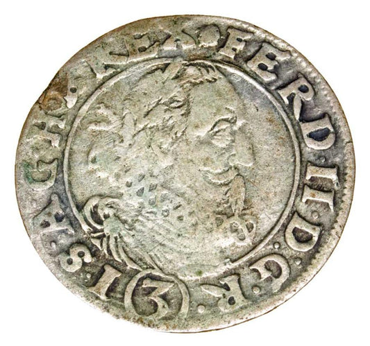 3 kreuzer 1627 Ferdinand II Habsbourg Silésie Wrocław