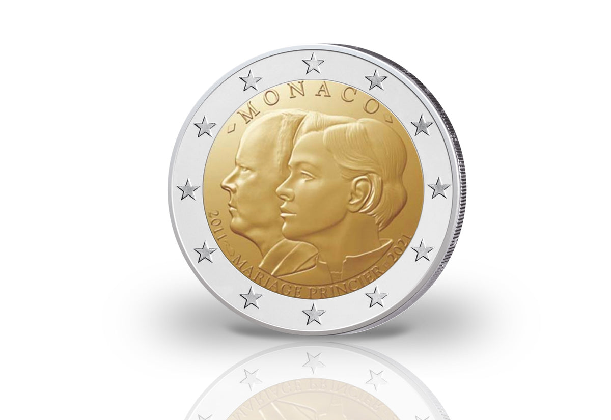 2 Euro 2021 Monaco 10e anniversaire de mariage de Charlène et Albert PP