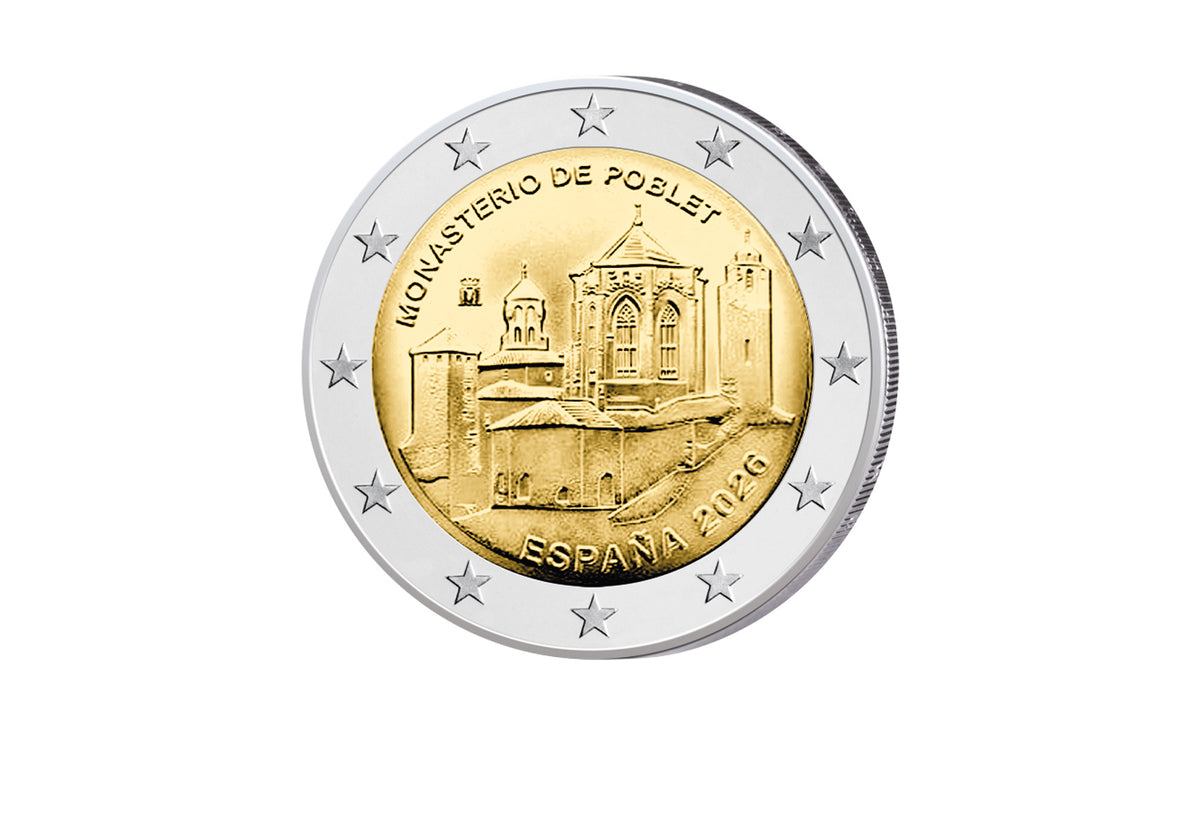 2 Euro 2026 Espagne Monastère de Poblet