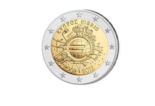 2 euros 2012 Émission conjointe chypriote 10 ans de trésorerie bfr