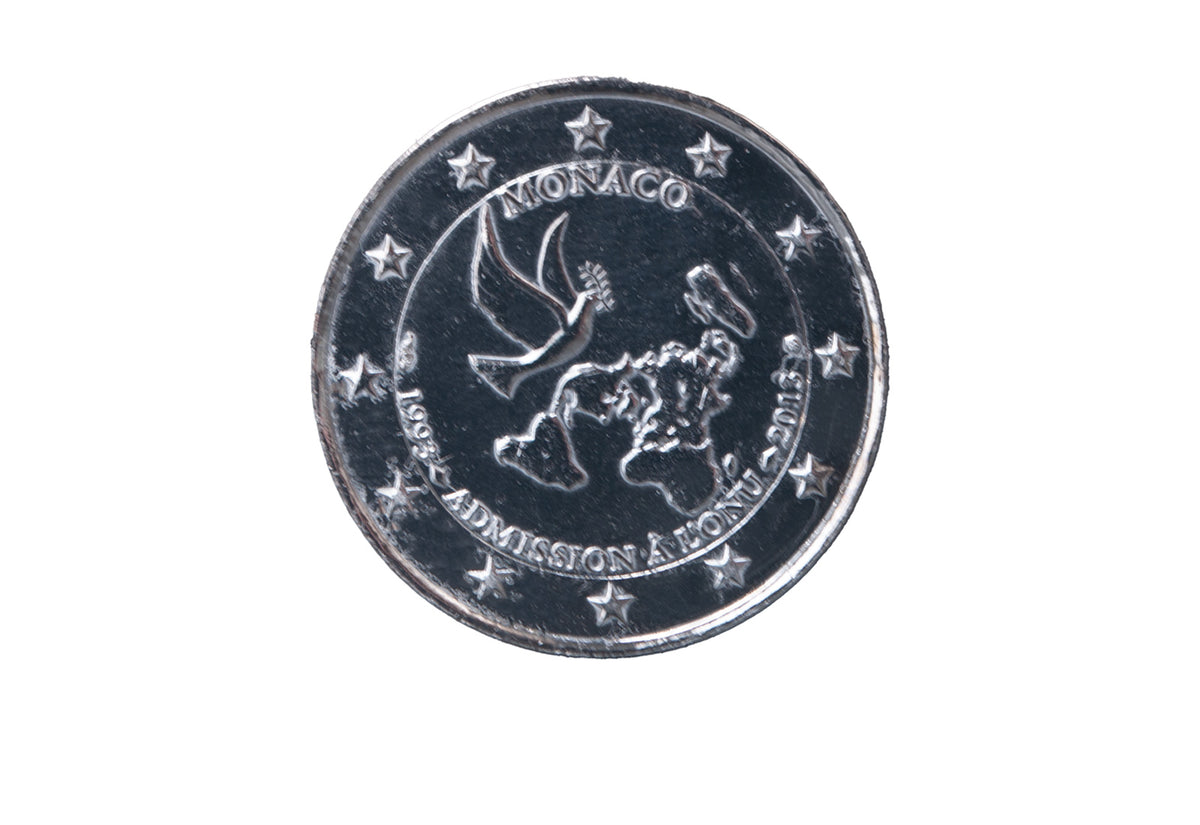 2 Euro 2013 Monaco 20 ans de l'ONU avec le ruthénium noir