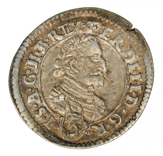 3 krajcary 1625 Ferdinand II Habsbourg Autriche Graz