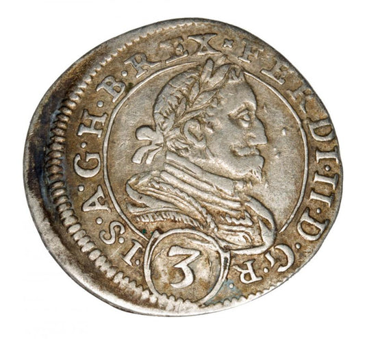 3 krajcary 1626 Ferdinand II Habsbourg Autriche Graz