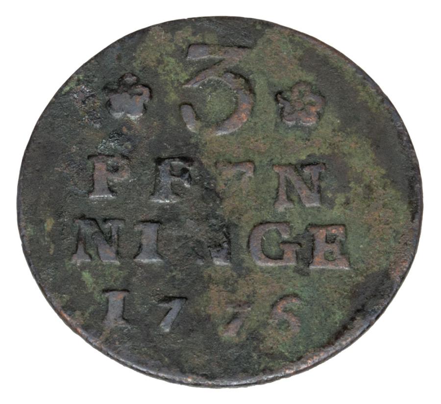 3 pfennig 1776 Poméranie occidentale Stralsund