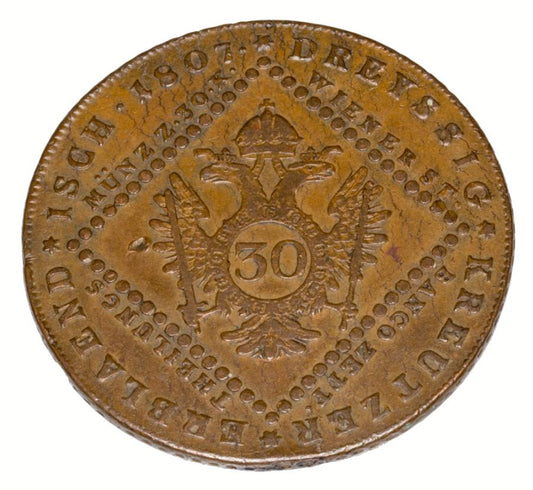 30 kreuzer 1807 François Ier Habsbourg Autriche Vienne