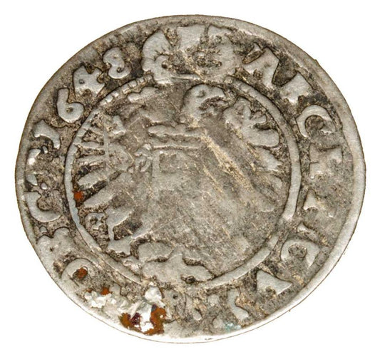 3 krajcary 1648 Ferdinand III Habsbourg Silésie Wrocław