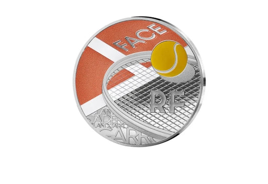 Pièce de 10 euros en argent 2025 France Stade Roland Garros PP