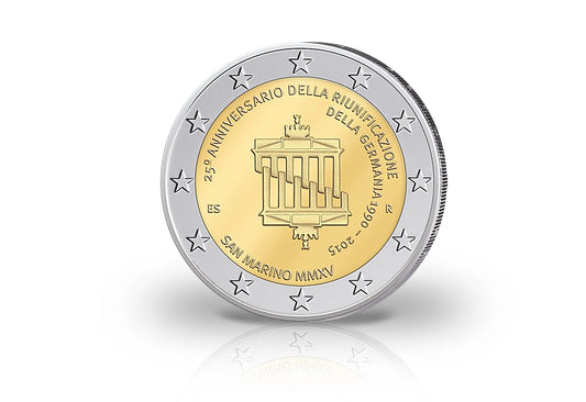 2 euros 2015 Saint-Marin 25 ans d'unité allemande, sous blister