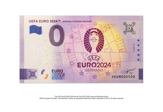 Billet de 0 euro 2024 Emblème officiel de l'UEFA