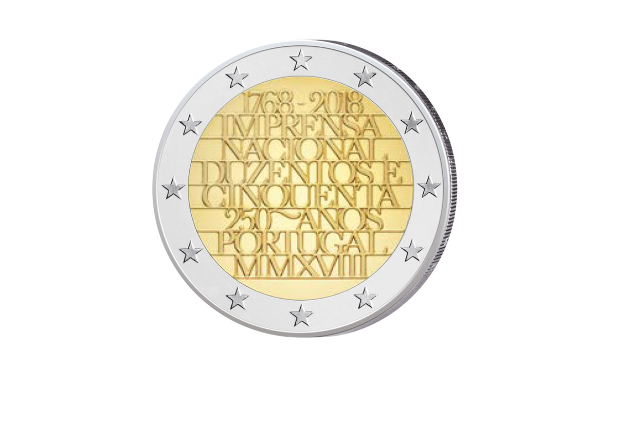 2 Euro 2018 Portugal 250 ans de l'Imprimerie nationale