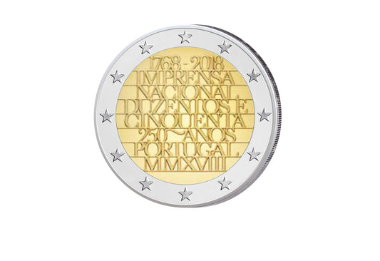 2 Euro 2018 Portugal 250 ans de l'Imprimerie nationale