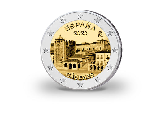 2 Euro 2023 Espagne Vieille ville de Cáceres bfr.