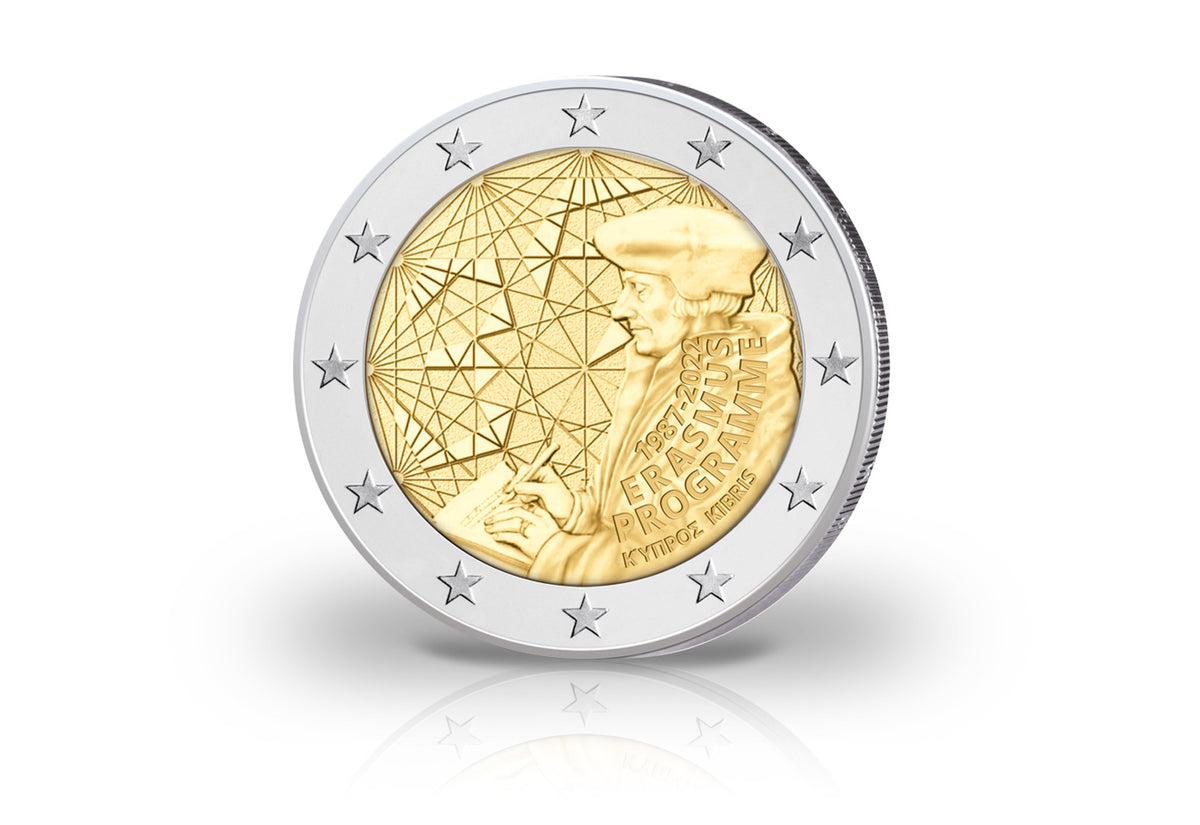 2 euros 2022 Chypre 35e anniversaire du programme Erasmus